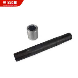 厂家加工生产金属花键轴花键套开门机花键键轴来图来样生产