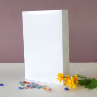 121-130mm Spot White Cardboard Box Wholesale Heaven and Earth Cover Flip Cover Thickeneded Gift Box Printing Logo Processing