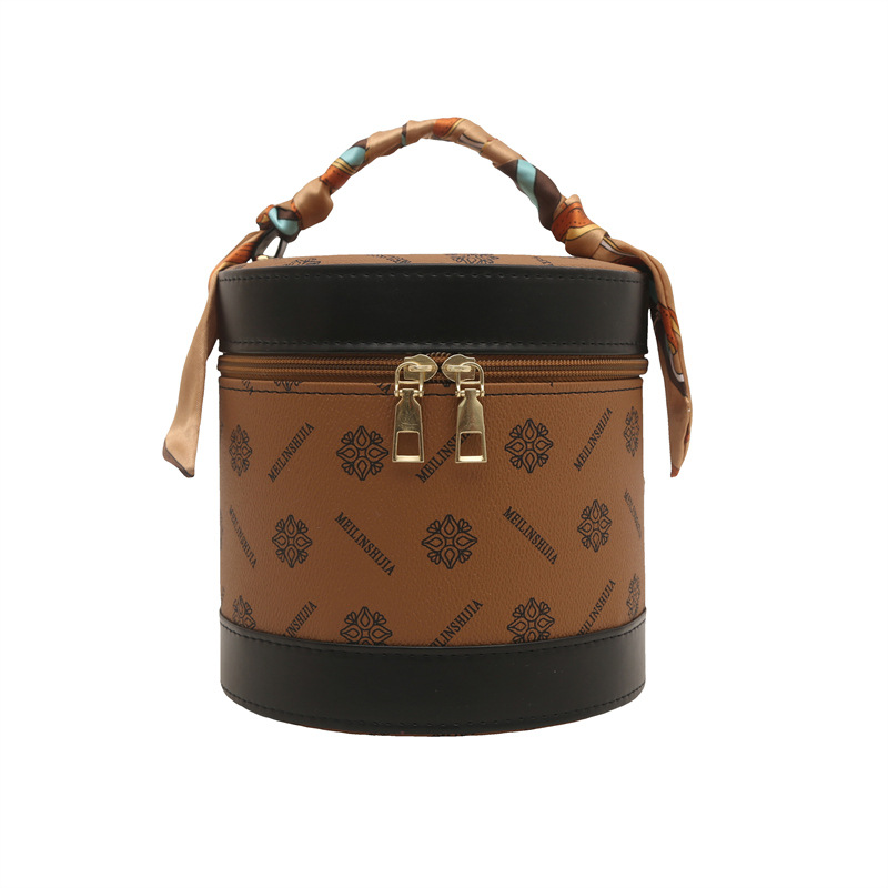 Diseño de nicho de estilo occidental tendencia de moda retro 2025 nuevo bolso de cubo hermoso bolso de mano de gran capacidad mujer