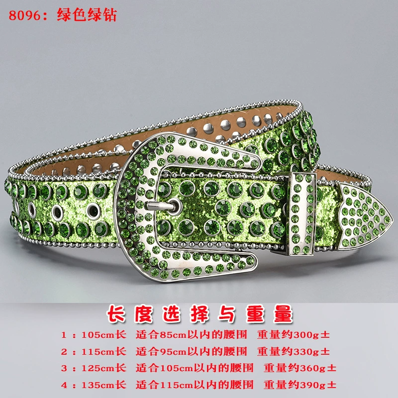 Пояс 3 шт, пояс из акрилового страза в форме diamonds, панк стиль, длины 105–135 см