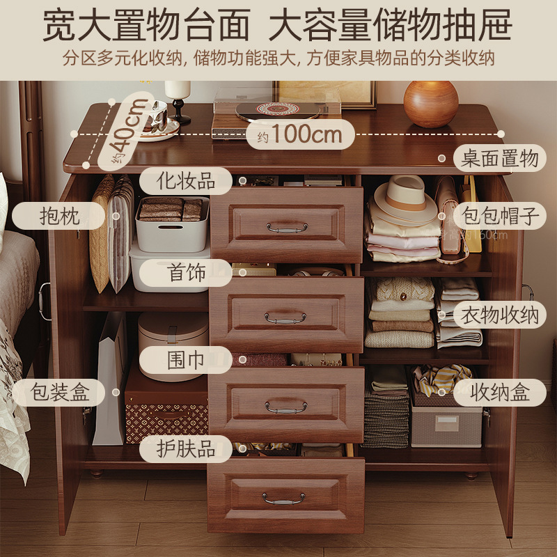 Cómoda junto al sofá de la sala de estar, cómoda de madera maciza, cómoda, cómoda de dormitorio, cómoda, cómoda americana