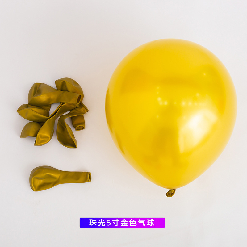 5 pulgadas de oro perlado (100)