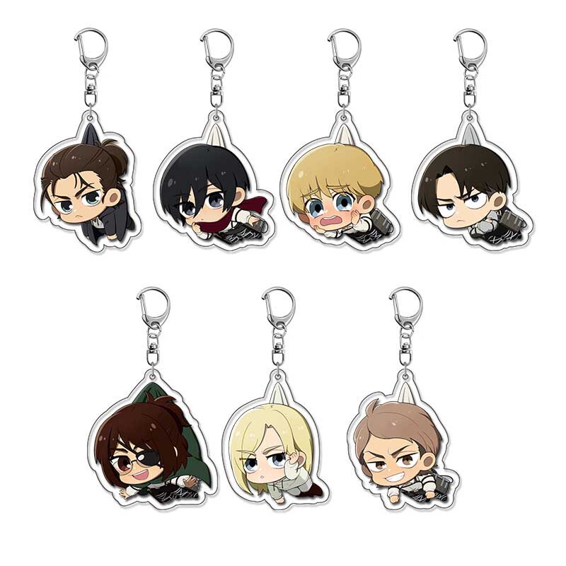 The Attack of Giant Surrounding Three-li Allen Yagelliwell Surrounding Double-sided Acrylic Keychain Decoration Ceremony