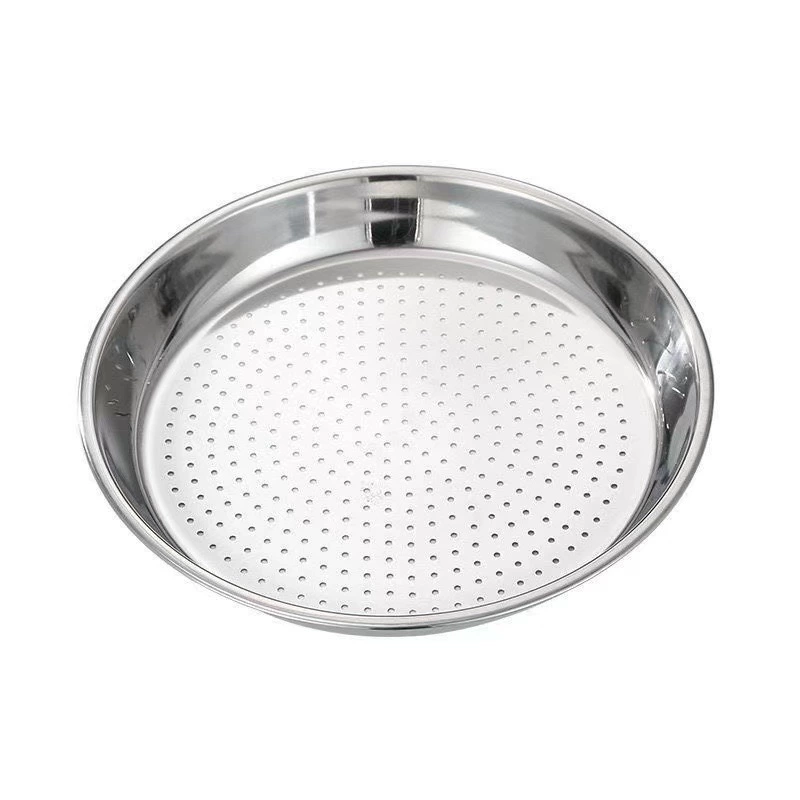 Round capacious steamer stainless steel, increased thickness