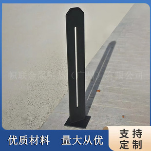 Stainless Steel Painted Bicycle Parking Rack in Scenic Spots and Parks, Outdoor Vertical Display Rack, Plug-In Card Lock Rack