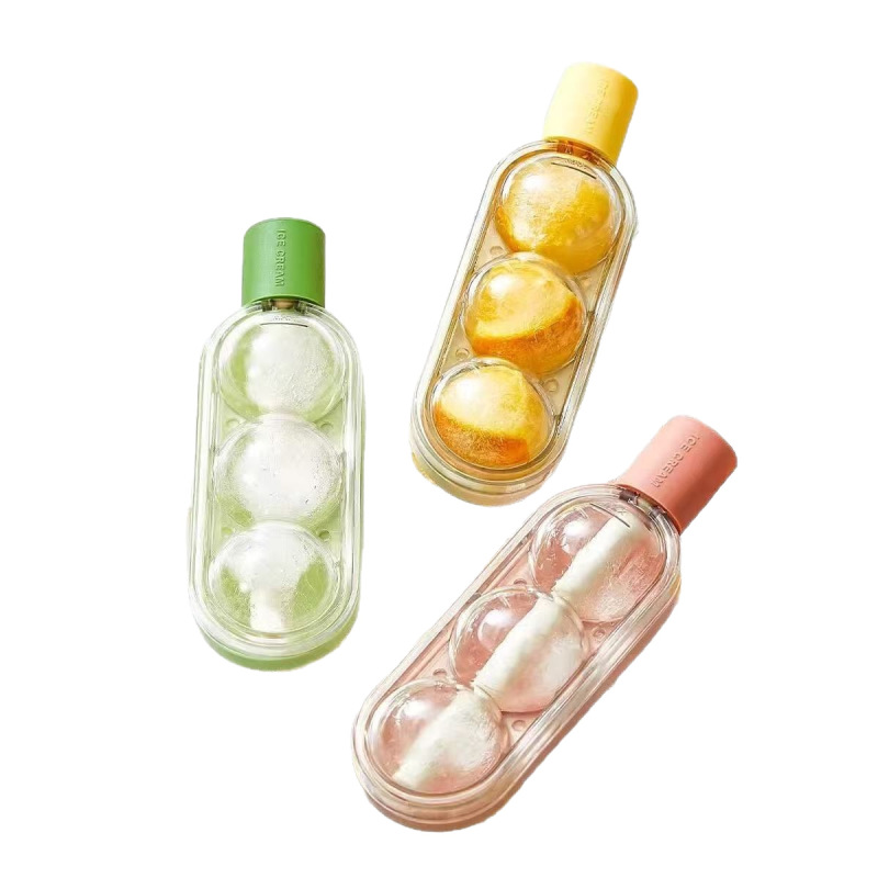 Hawthorn Ice Cream Mold Creative Hawthorn Ice Tray Straw Direct Printing Ice Cube Home DIY Ice Cube 3 色モールド|undefined
