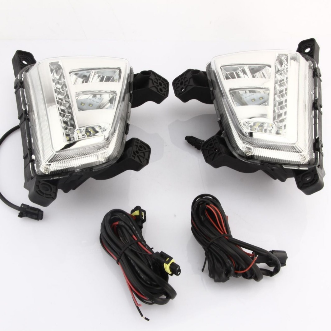 Aplicable a 14 15 16 moderno IX25 lámpara de marcha diurna de cuatro ojos IX25 LED luz antiniebla delantera