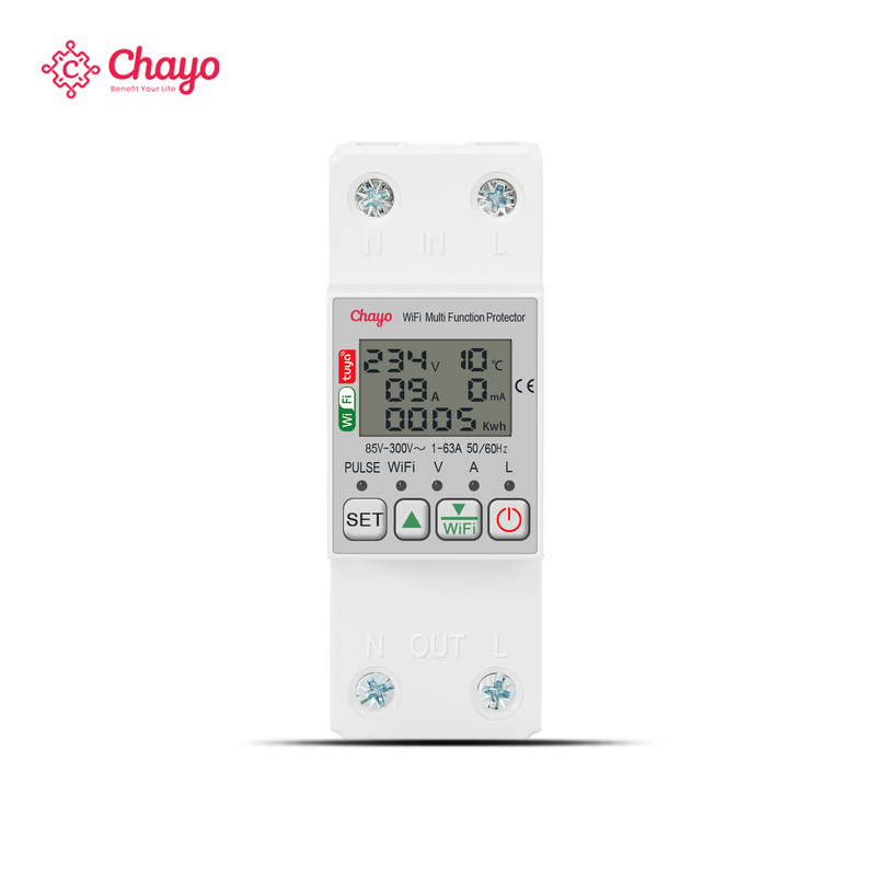 Tuya WiFi Smart Meter Remote Control Voltage Power Monitoring Household Electric Meter Foreign Trade Chayo