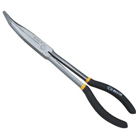 鹰之印45度11寸16寸弯嘴钳 弯咀钳 长弯嘴钳 尖嘴钳子10615 10618