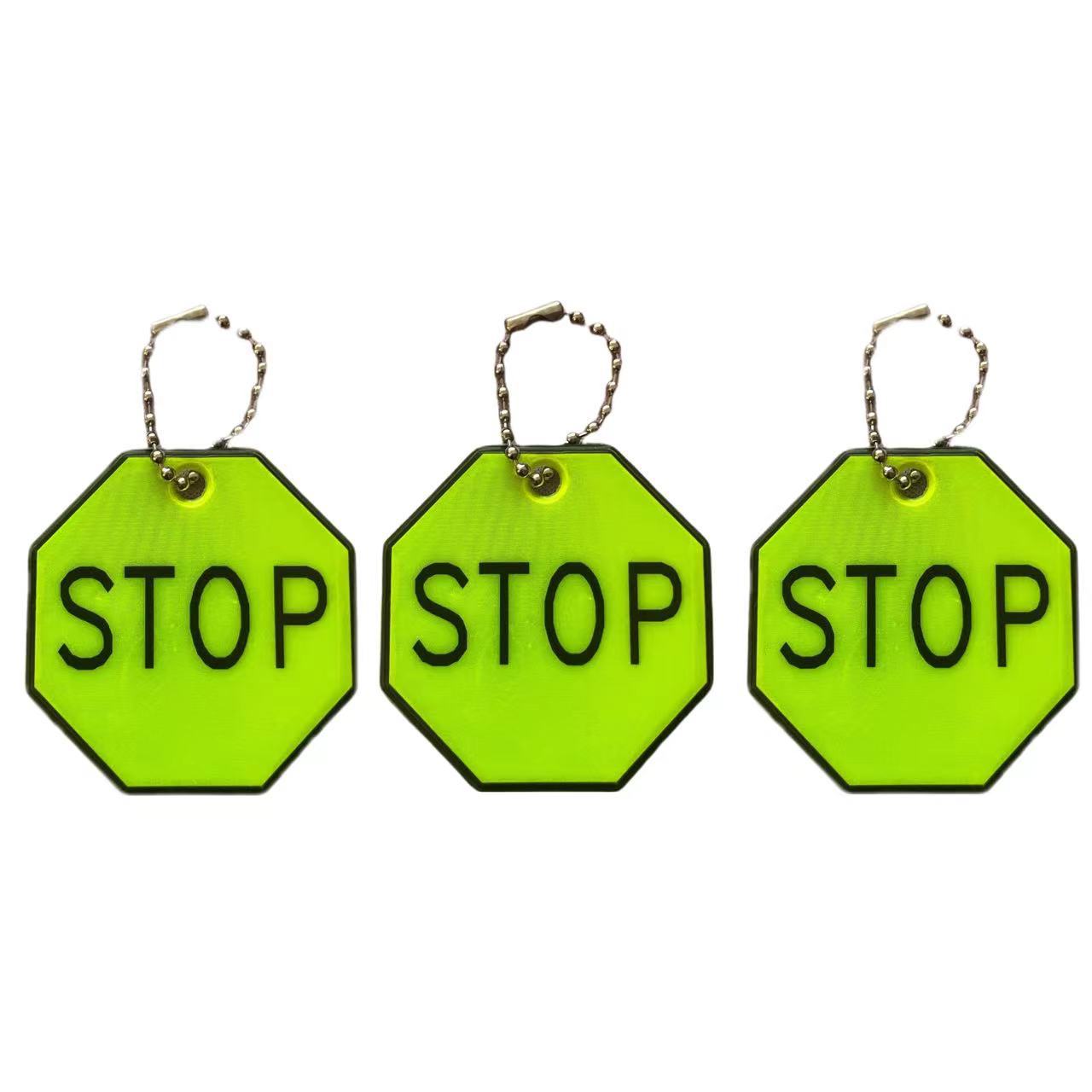 Colgante reflectante de pvc de noche bolsas de llaves de seguridad creativas de luz nocturna