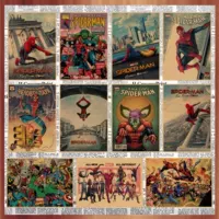 Человек-паук SpiderMan постер Marvel супергерой фильм крафт-бумага декоративная настенная роспись общежития фреска 693