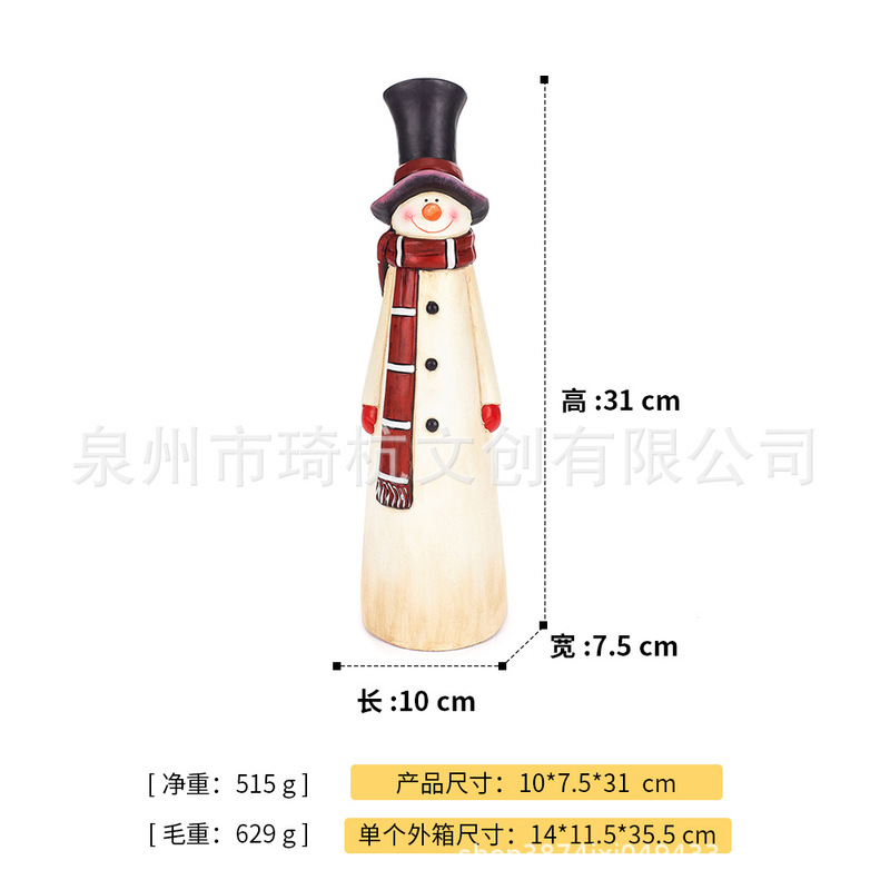 国境を越えた新商品が人気アマゾンクリスマス新クリスマス老人と雪だるま庭に装飾品を飾る|undefined