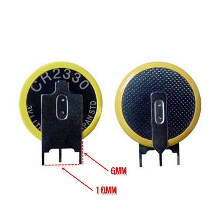 源头厂家CR2330立式三脚焊脚电池3V全新A品CR2330三脚焊脚电池