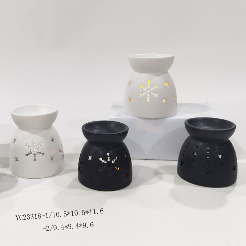 Ceramic Christmas House Candle Holder