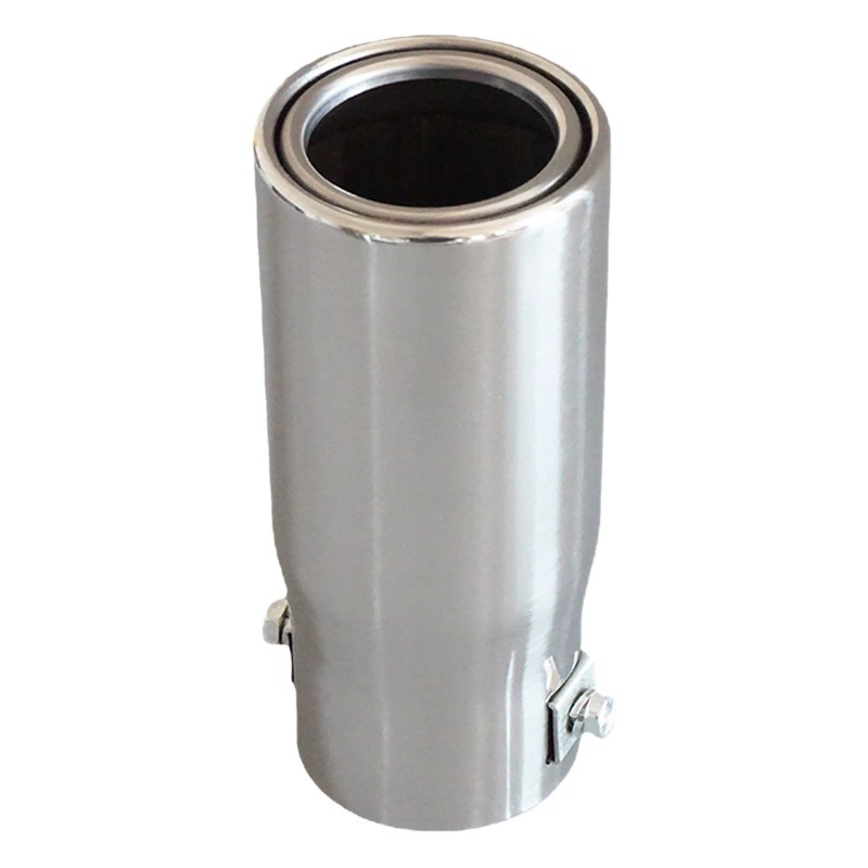 Универсальная выхлопная труба с насадкой, материал — нержавеющая сталь, для тюнинга автомобилей, не подвержена коррозии, оптовая продажа выхлопных труб