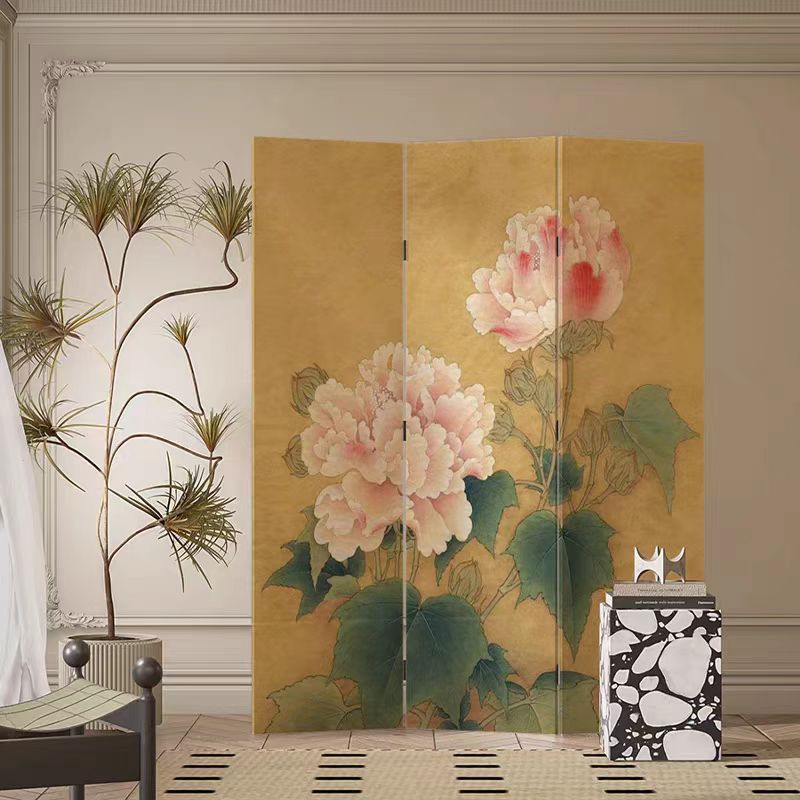 Chinese Style Screen Partition Living Room Blocking Ancient Style Hotel Screen Bedroom Foldable Mobile Entrance Retro Screen