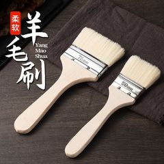 ウールバーベキューブラシ木柄オイルブラシソフト毛烙餅ブラシソースブラシ絵画清潔ブラシベーキングツールキッチン