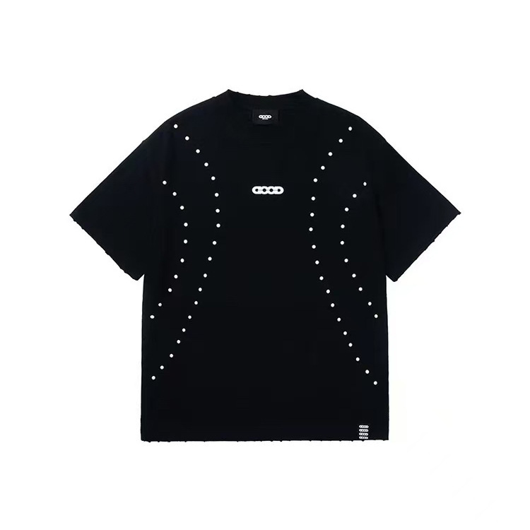 Wang Sulong Same Style GOODBRAND Hot Film High-frequency LOGO Fluorescent Round Neck Short-sleeved Men's and Women's Couples Summer T-shirt