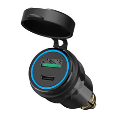 ヨーロッパ規格の車はbmwのオートバイのqc3.0 + pdの充電器の車載の母座の携帯電話の充電器に適用します。