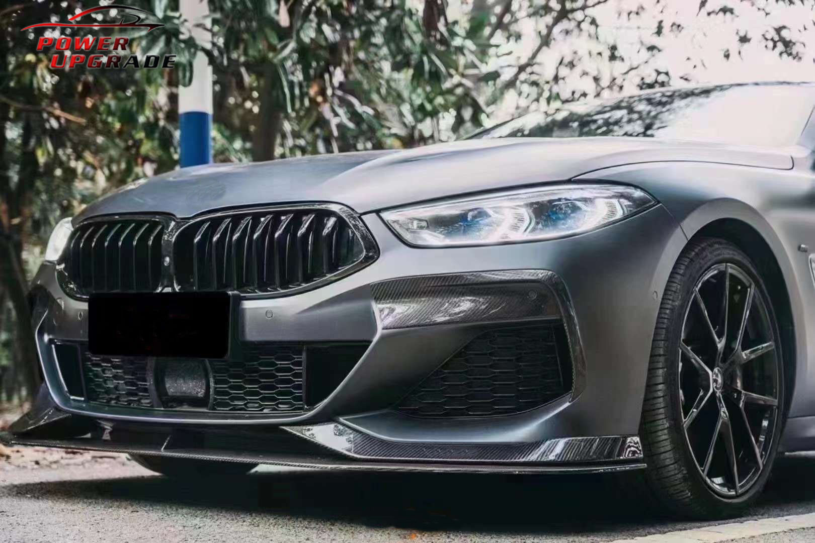 Suitable for BMW 8 Series G14 G15 G16 upgraded AC dry carbon fiber modification kit: front lip, side skirts, rear spoiler, rear lip