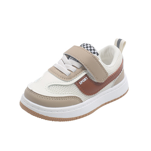 Children's sports shoes, spring and autumn boys' sneakers, girls' soft-soled breathable soft-soled mesh shoes, infant sneakers 1-6 years old