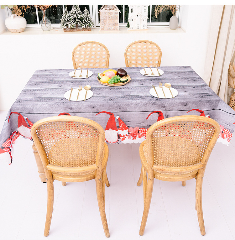 Cross-border New Arrival Christmas Decorative Creative Christmas Printing Tablecloths Table Runners Christmas Table Decoration Supplies display picture 12