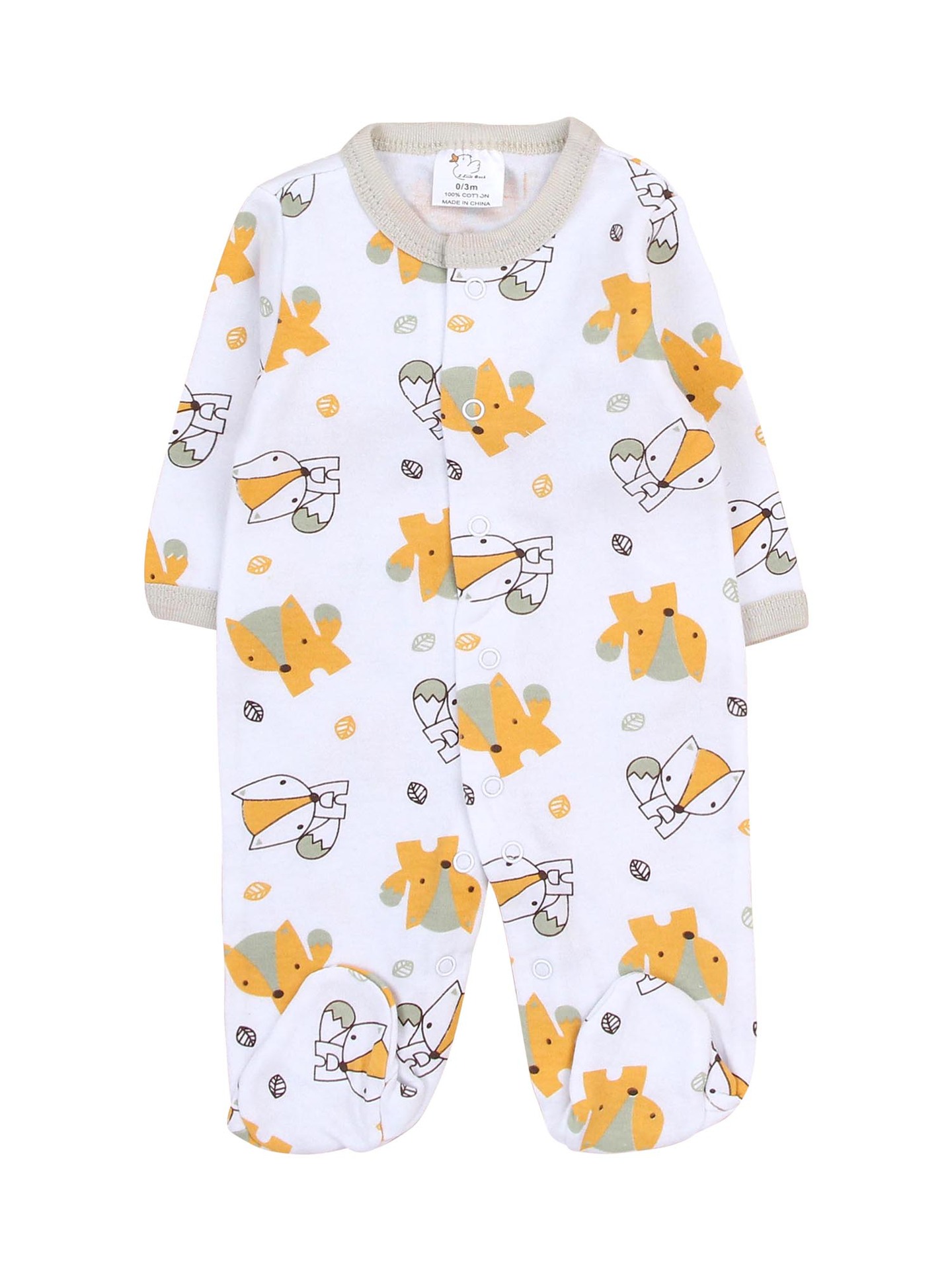 Babay Romper recién nacido cuatro estaciones trepa bata bata bata ropa de algodón ropa de manga larga