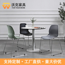 咖啡厅书桌酒吧椅子啡厅设计简约北欧可餐椅创意铁桌椅餐厅咖啡叠