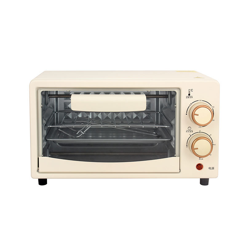 Horno multifuncional horizontal pequeño de 12 litros en stock para hornear, freír y uso multipropósito en la cocina, adecuado para ventas transfronterizas.