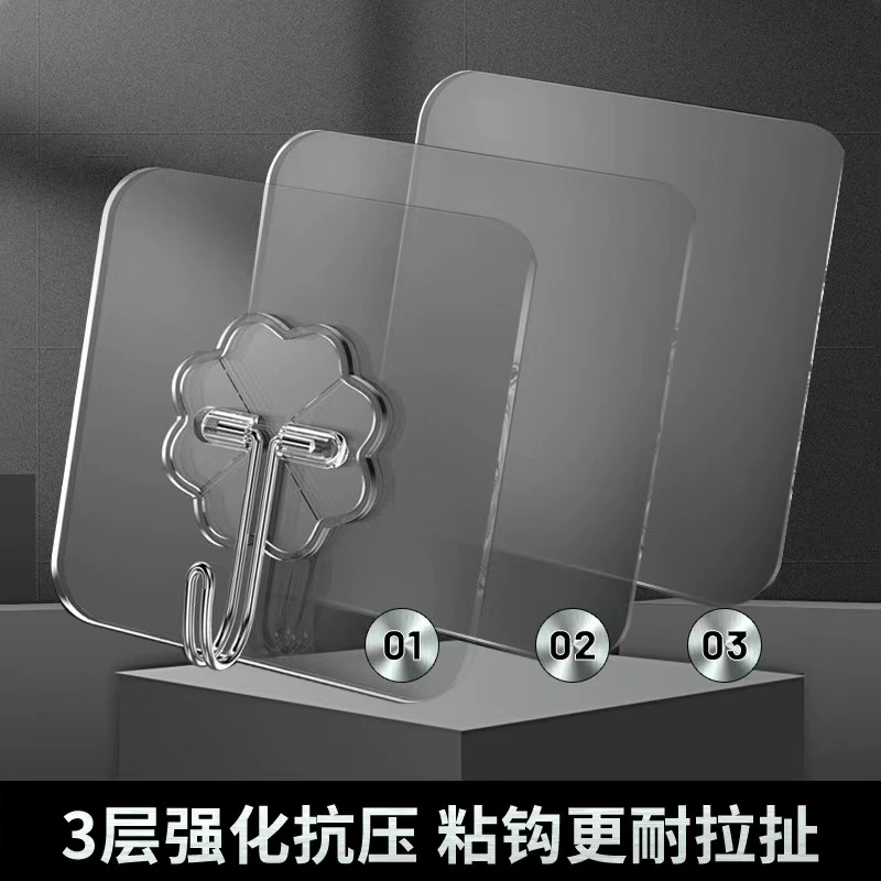 Крючок прочный клейкая стеновая наклейка стеновая нагрузочная прозрачная без следов крючок наклейка крюк без прокола