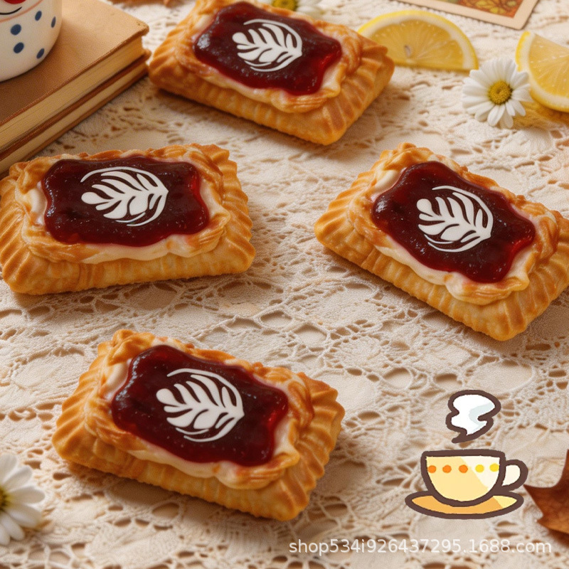 Squeezable coffee biscuits are a popular cross-border product, made from food-grade silicone for stress relief and handcrafting