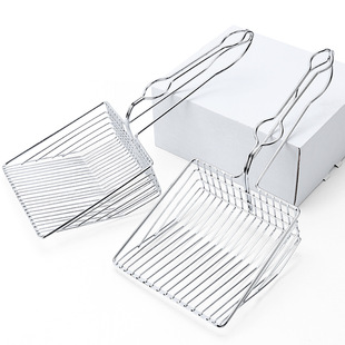 Pet Appliance Metal Cat Sand Shovel Fine Hole Cat Dung Stainless Small Hole Tofu Bentonite Cat Sand Iron Shovel Tool