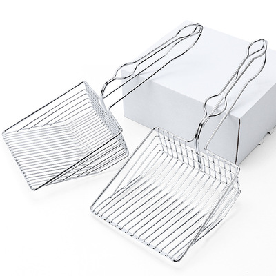 宠物用具 金属猫砂铲细孔猫屎不锈小孔豆腐膨润土猫沙铁铲子工具|ru