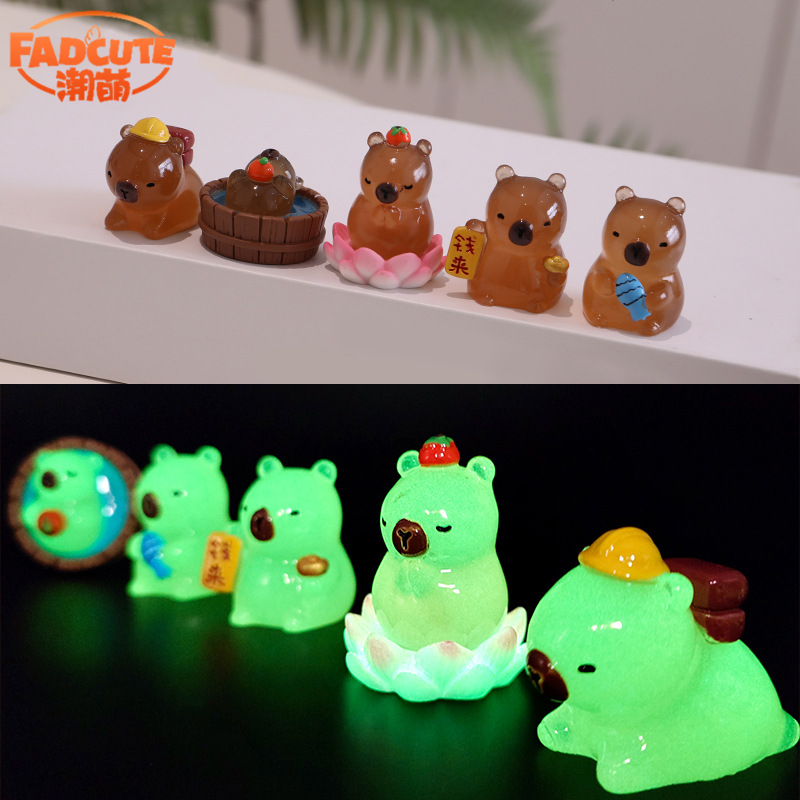 Decoraciones creativas bonitas para el hogar buena suerte Lotus Kabibala resina artesanía decoración de escritorio de oficina