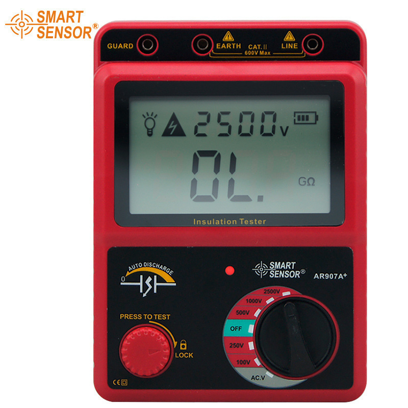 希玛 AR907A+兆欧表绝缘电阻测试仪AR907A+数字绝缘电阻表摇表