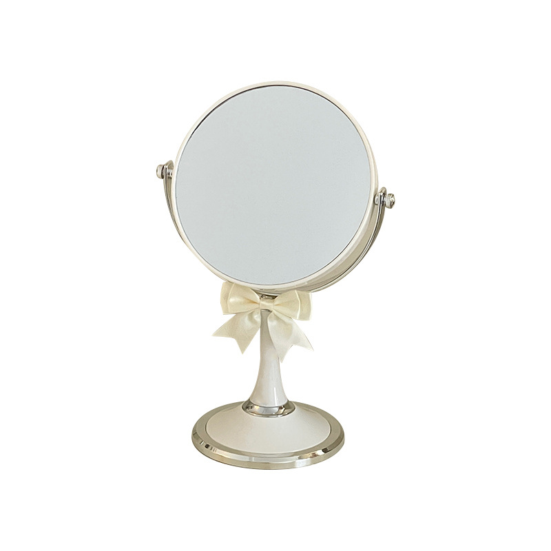 Nuevo espejo de maquillaje de arco de escritorio para mujeres dormitorios de estudiantes portátiles de escritorio de oficina simple espejo de doble cara