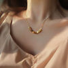 Necklace stainless steel, fashionable square chain for key bag , simple and elegant design