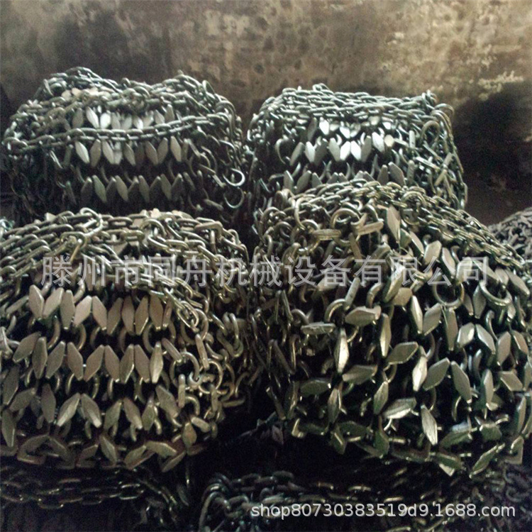 100型装载机35/65-33轮胎保护链18-68环带牙6*6防滑链锻造加密