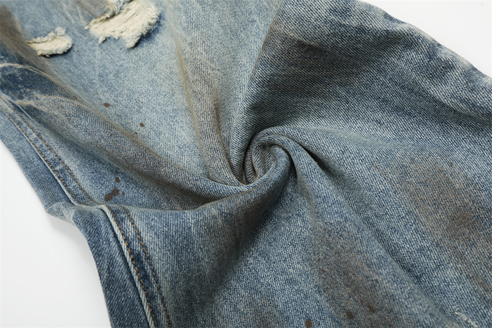 Muške traperice punk stil poderane širokog kroja_voghion.com