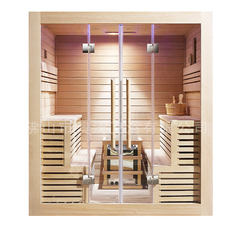 Húmedo y seco abeto de hierro sala de sauna Hotel Club comercial infrarrojo lejano onda de luz sala de sudor sala de vapor salón de belleza sauna estufa
