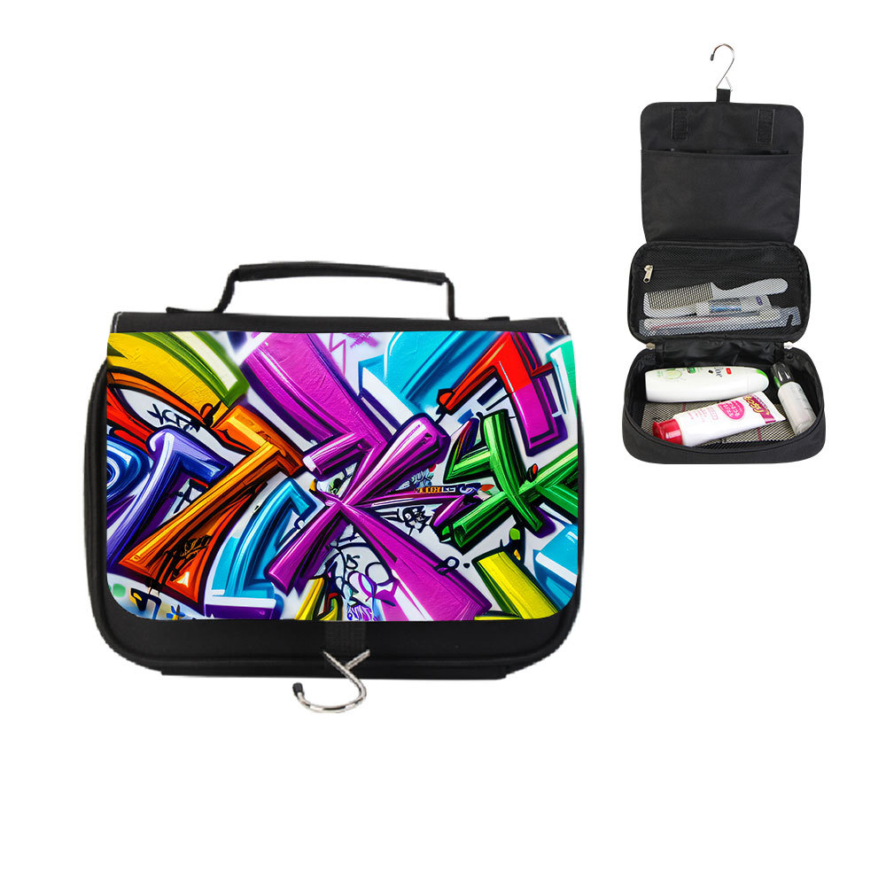 조인트 그래피티 프린트 다기능 세면도구 가방