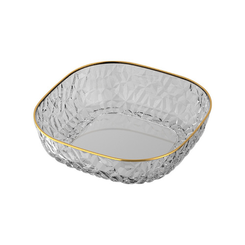 Internet celebrity fruit plate home living room coffee table candy plate snack plate luxury style high quality large capacity diamond fruit plate 