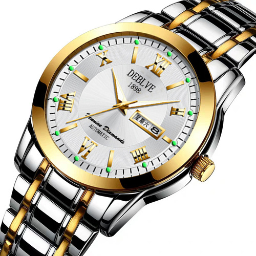 Watch dropshipping men's watch waterproof men's watch steel band watch double calendar quartz watch classic watch wholesale