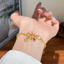 小红书同款欧美时尚精致气质百搭爱心微镶锆石手链轻奢高级感手饰