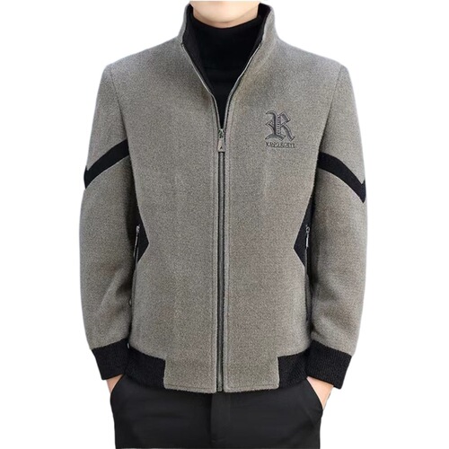 Men's Autumn/Winter Cool & Stylish Korean-Style Trendy Casual Wool Coat – Premium-Looking, Warm, and Thick Fleece Jacket