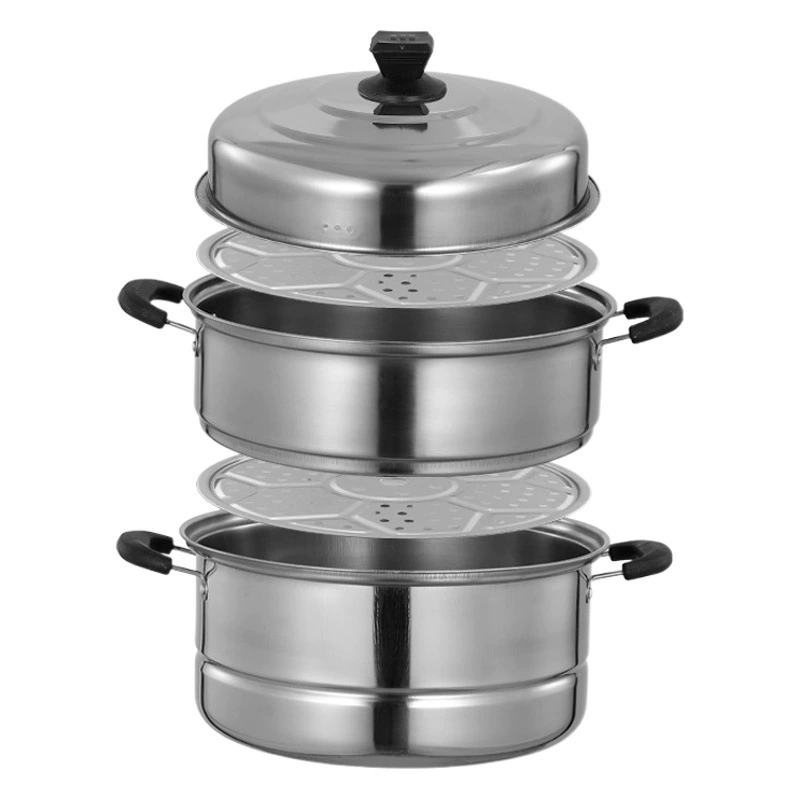 Толстый пароварка из нержавеющей стали большой емкости 30 см