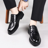 Кожаная обувь, пиджак классического кроя в английском стиле для отдыха для кожаной обуви, воловья кожа, из натуральной кожи