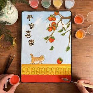 Cloisonné Enamel Painting DIY Beginner Intangible Cultural Heritage Handmade Material Package Good Meaning Gold Silk Sand Painting Team Building Activities