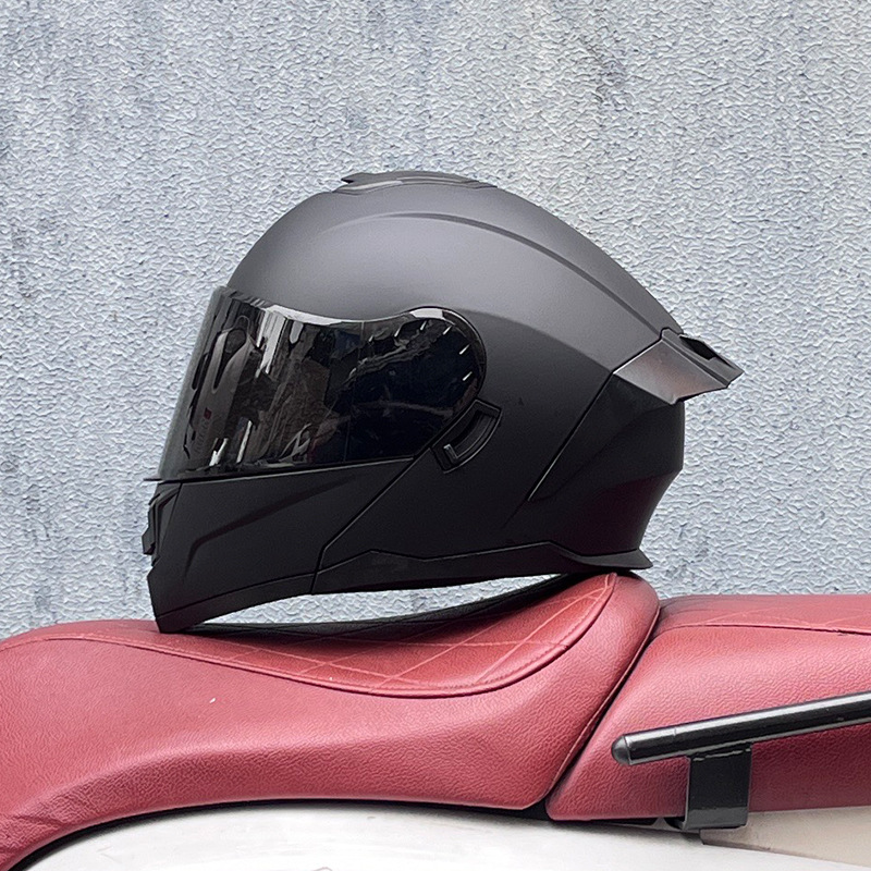 Cascos de motocicleta LVS Cascos para hombres y mujeres, locomotoras de doble espejo, nuevo estándar nacional, certificado 3C, Bluetooth semicompleto, cuatro estaciones