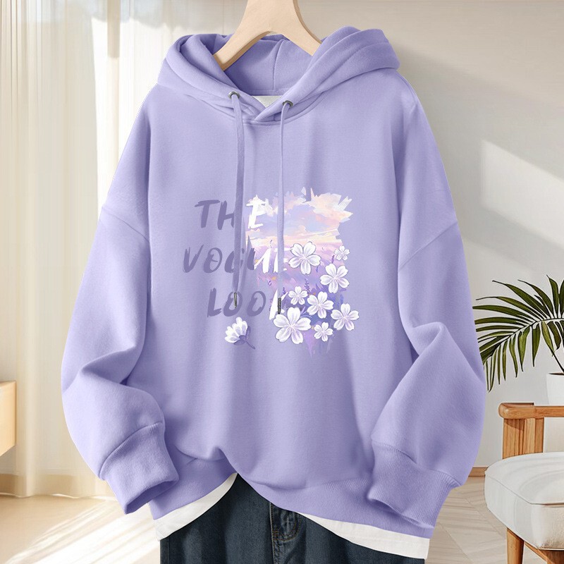 Cotton Autumn Women's Sweatshirt 2025 New Style This Year's Popular Women's Spring and Autumn Loose Hooded Top Autumn Style Cotton Autumn Women's Sweatshirt 2025 New Style This Year's Popular Women's Spring and Autumn Loose Hooded Top Autumn Style